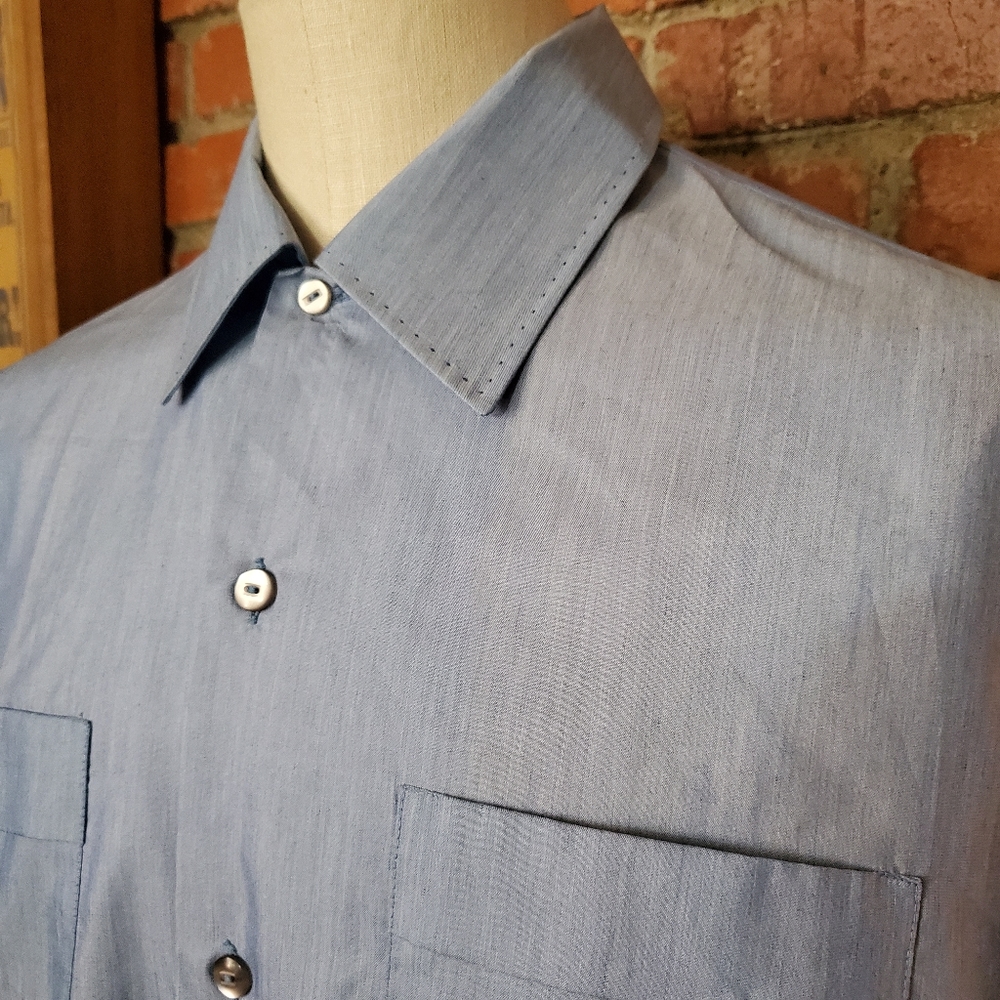 Vtg 60s Rockabilly Cranbrook Long Sleeve Shirt XL